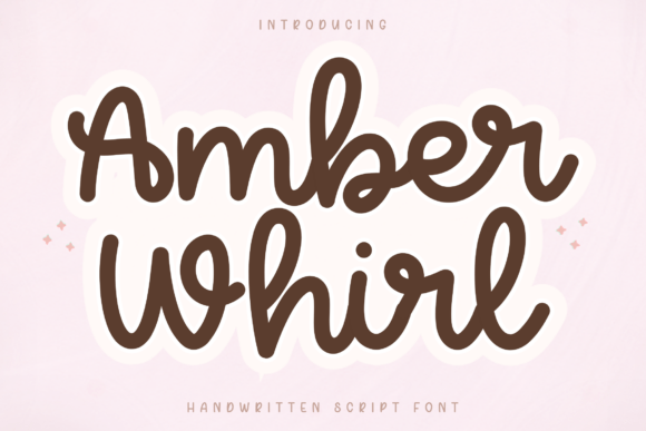 Amber Whirl: A Playful Script Font for Modern Brands