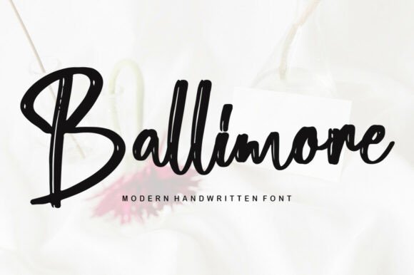 Ballimore: A Sweet Handwritten Font for Campaigns