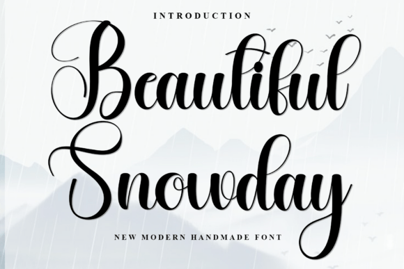 Beautiful Snowday Font for Handmade Branding