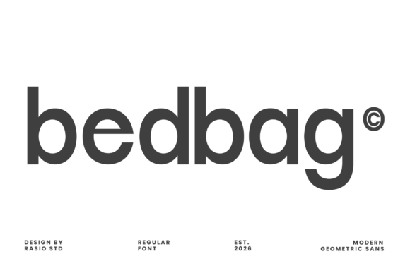 Bedbag: A Modern Geometric Sans Serif for Web Design