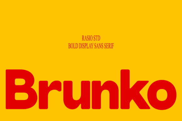 Brunko: A Heavy Rounded Display Typeface for Web