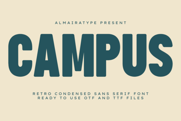 Campus Font: Bold Retro Type for High-Impact Designs