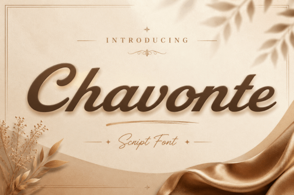 Chavonte Typeface for Editorial Design