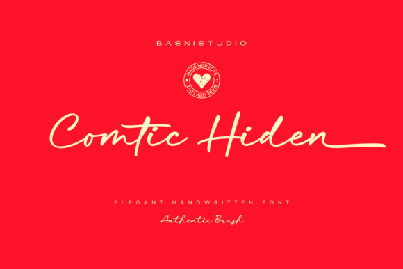 Comtic Hiden: A Fluid Script Typeface for Modern Web Design