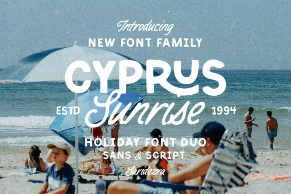 Cyprus Sunrise Duo Typeface for Modern Branding