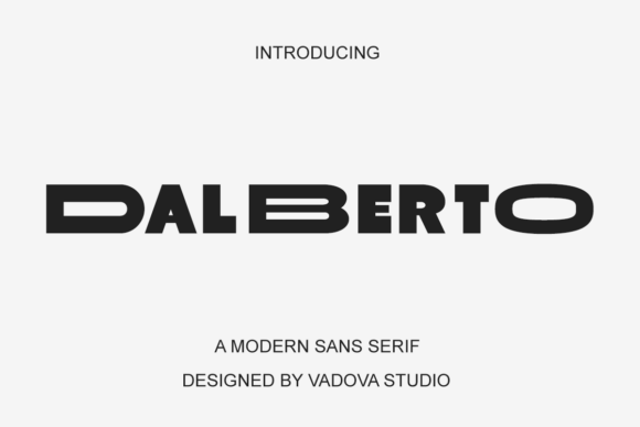 Dalberto Font: Bold Sans Serif for Makers