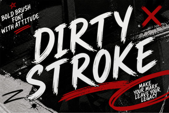 Dirty Stroke Typeface for Editorial Design