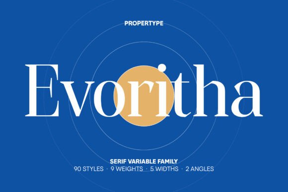 Evoritha Typeface for Elegant Campaign Design