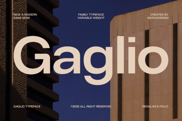 Gaglio: A Modern Sans Serif Font for Web Design