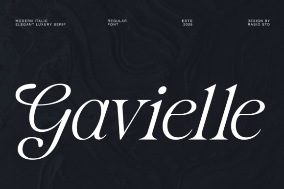 Gavielle: The Elegant Serif Font for Luxury Branding