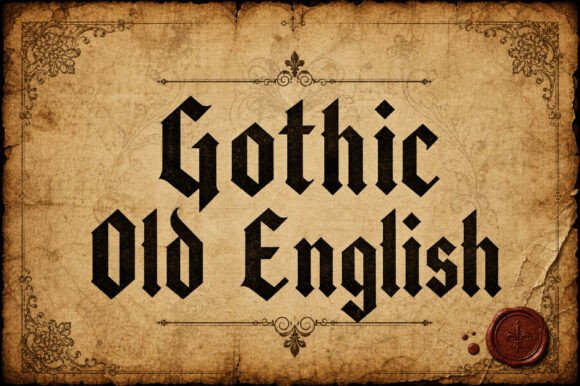 Gothic Old English Typeface for Bold Branding