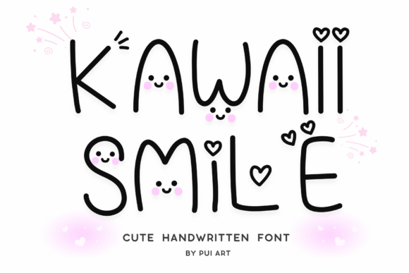 Kawaii Smile: A Playful Handwritten Display Font