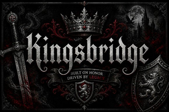 Kingsbridge: A Premium Blackletter Font for Branding