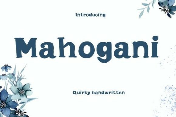 Mahogani Font for Handmade Brands