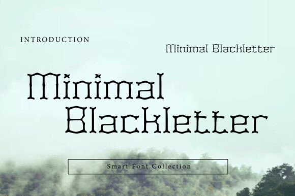 Minimal Blackletter Font for Modern Crafters