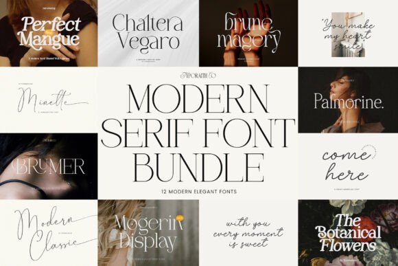 Modern Bundle: The Ultimate Serif Font Collection