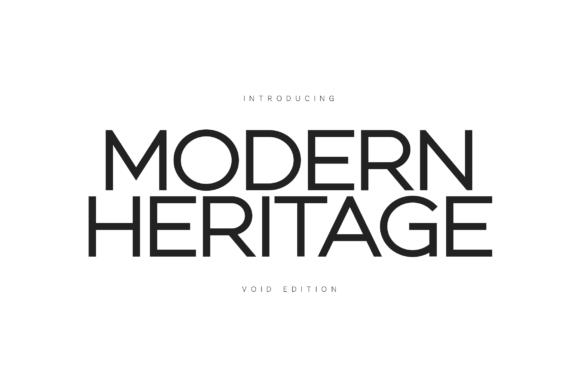 Modern Heritage Typeface for Digital Campaigns