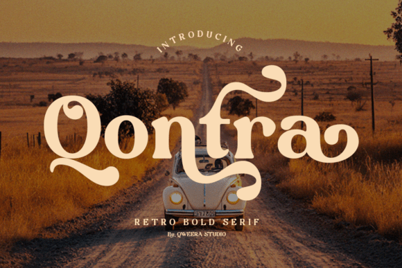 Qontra: A Retro Bold Serif Typeface for Editorial Impact