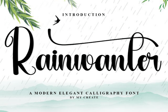 Rainwanter Font for Warm Web Design