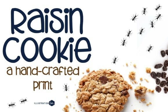 Raisin Cookie Family: A Hand-Drawn Typeface for Web Design