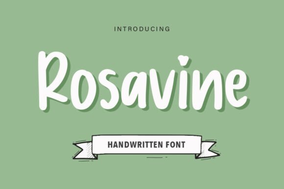 Rosavine Typeface for Whimsical Branding