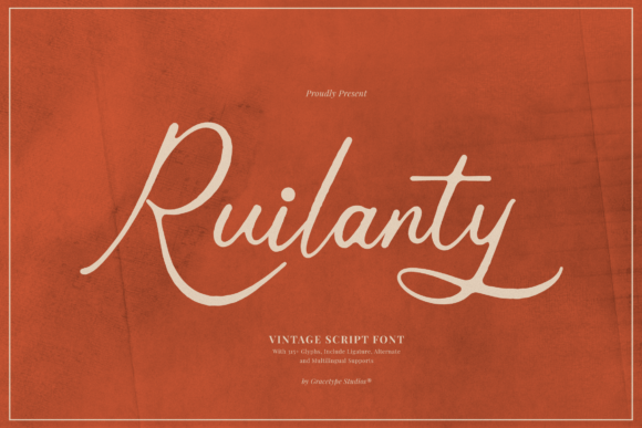 Ruilanty: A Vintage Script Font for Modern Branding