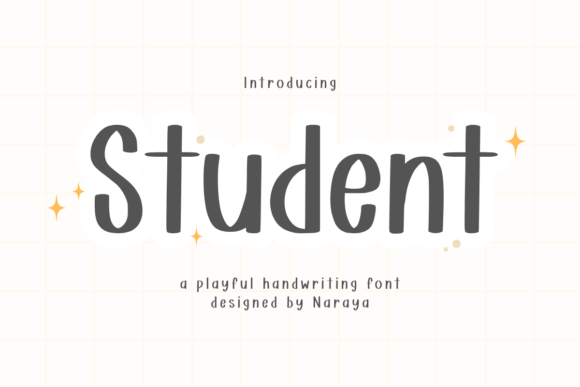 Student: A Playful Handwriting Font for Web Design