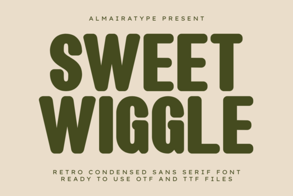 Sweet Wiggle: A Bold Retro Condensed Typeface for Web