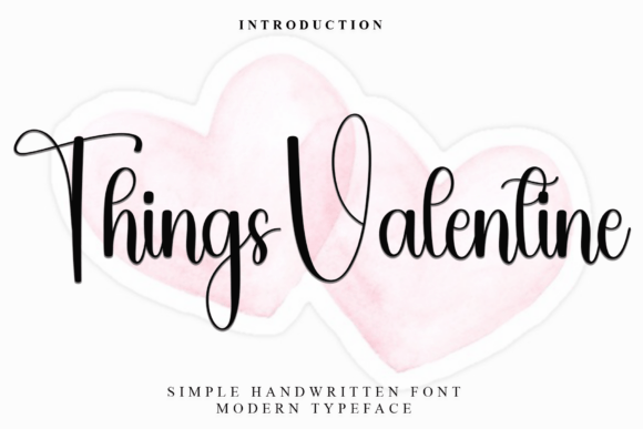 Things Valentine: A Festive Script Font for Web Design