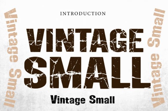 Vintage Small Typeface for Editorial Design