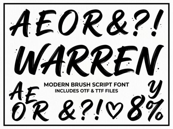 Warren: A Decorative Font for Makers