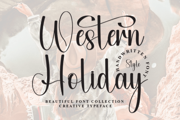 Western Holiday Typeface for Creative Branding