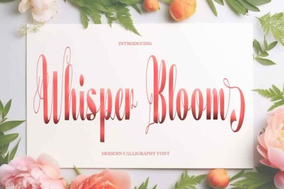 Whisper Bloom Font for Handmade Brands
