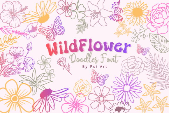 Wildflower Doodles Font Review for Brand Designers